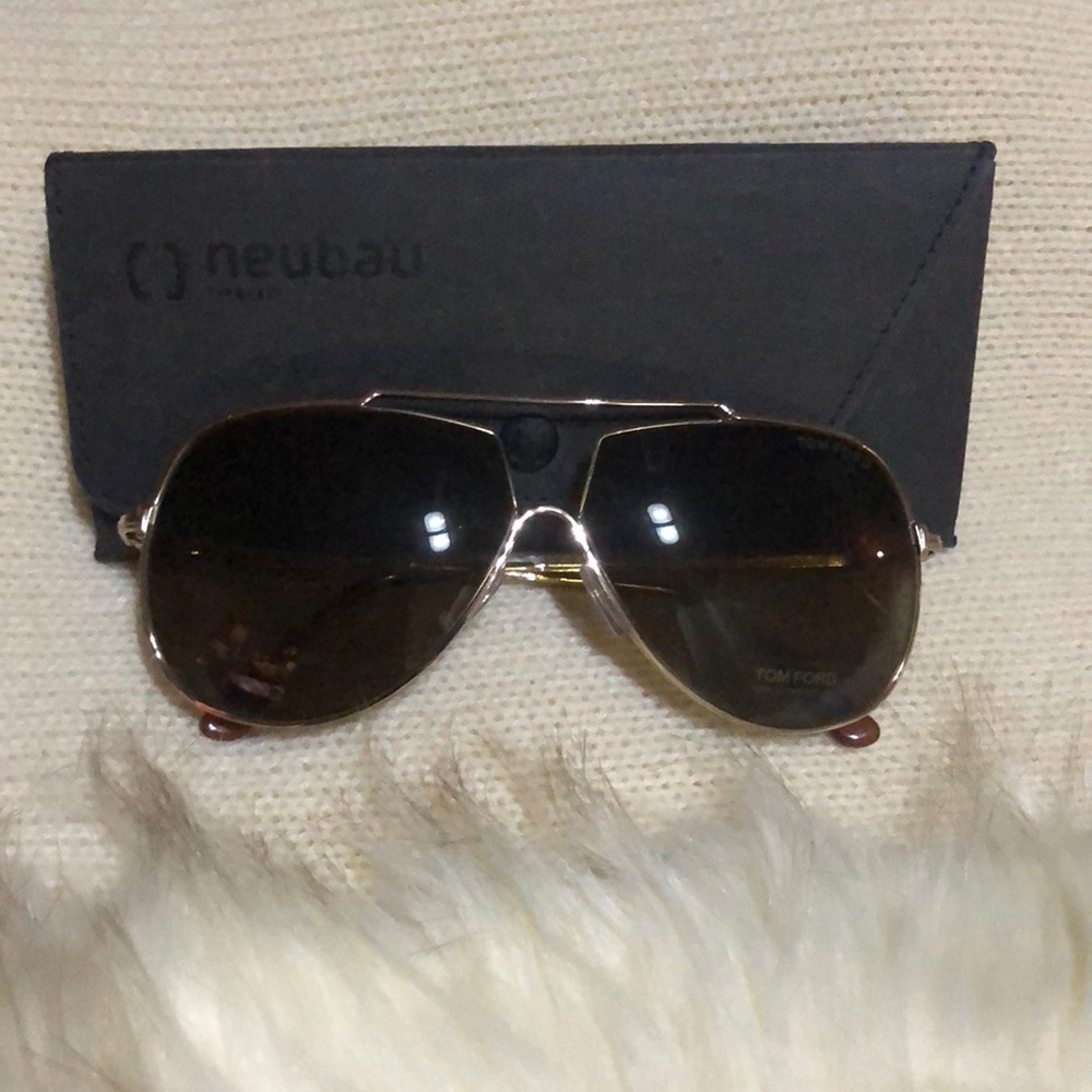 TOM FORD sunglasses Shiny Rose Gold w/Brown Lens